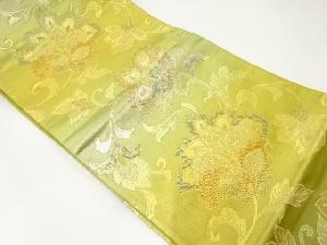 アンティーク　花唐草模様織出し袋帯（材料）